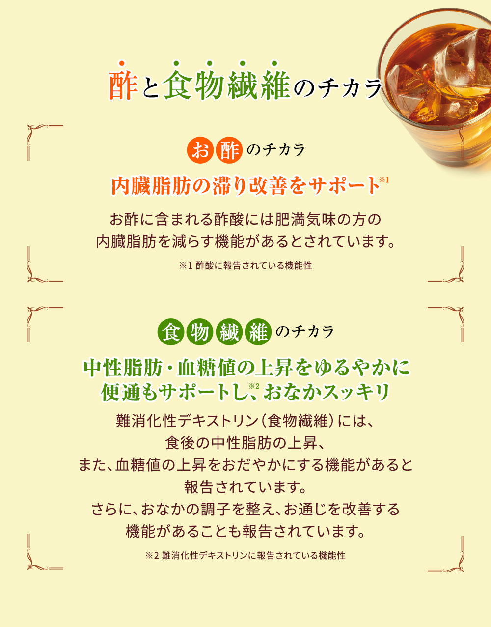 酢と食物繊維のチカラ