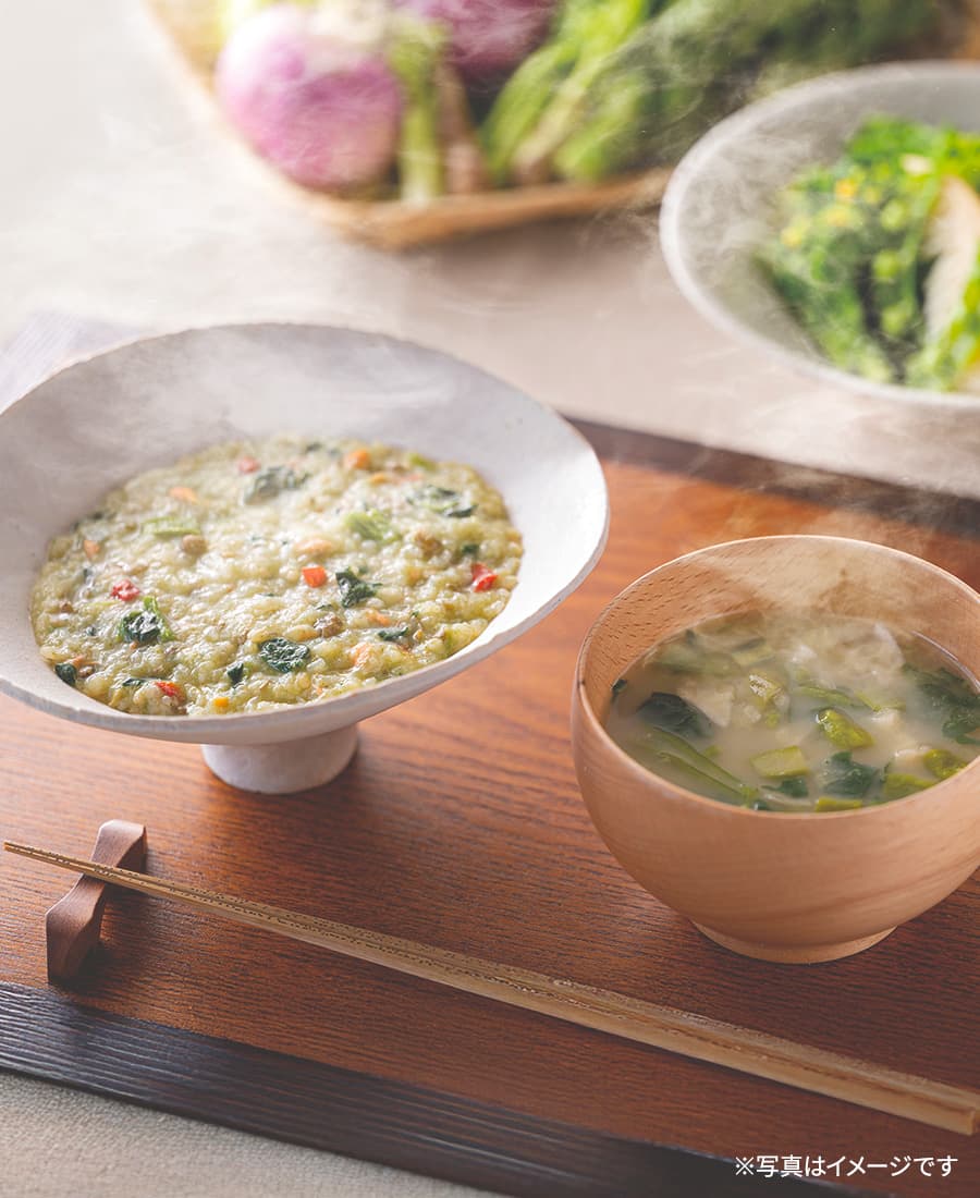 五養粥5種と味噌汁セット